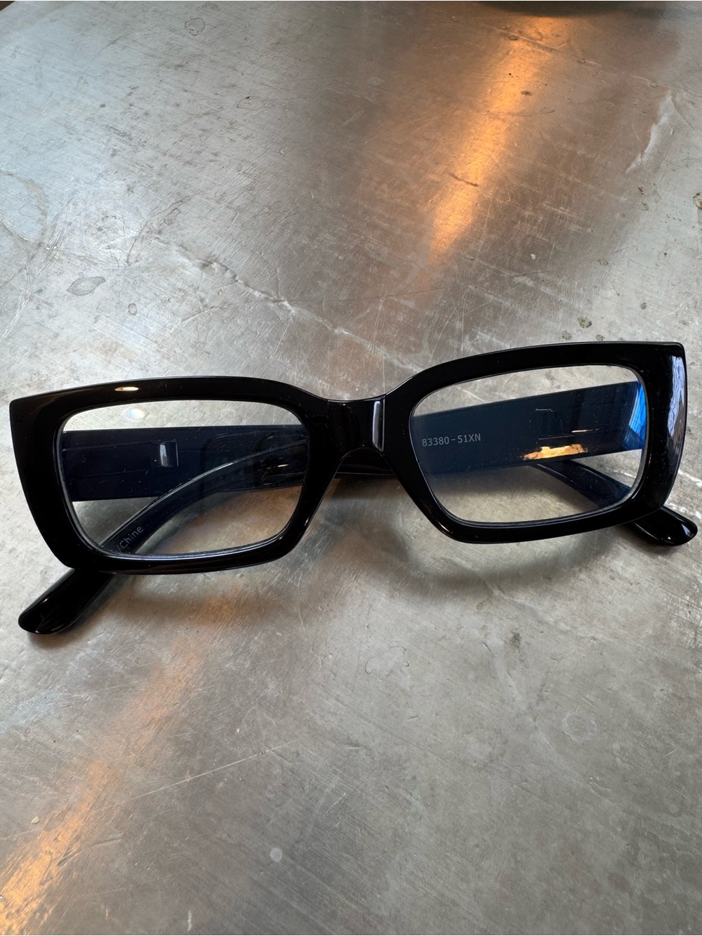 Urban Outfitters Black Rectangular Glasses